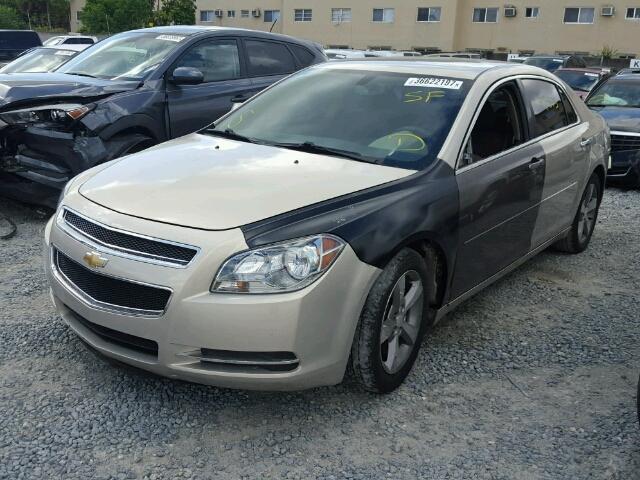 1G1ZC5E02CF194660 - 2012 CHEVROLET MALIBU 1LT BEIGE photo 2