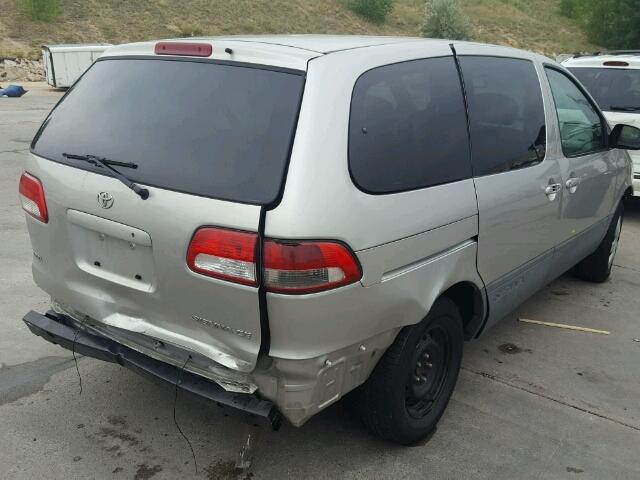 4T3ZF19C71U379410 - 2001 TOYOTA SIENNA CE BEIGE photo 4