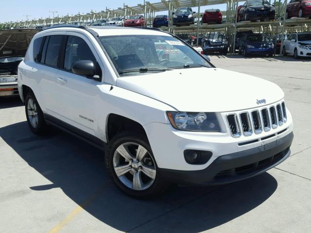 1C4NJDBB1ED646625 - 2014 JEEP COMPASS SP WHITE photo 1