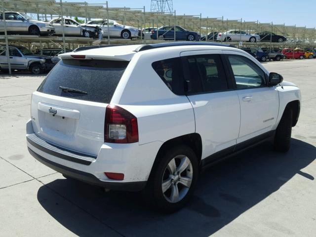 1C4NJDBB1ED646625 - 2014 JEEP COMPASS SP WHITE photo 4