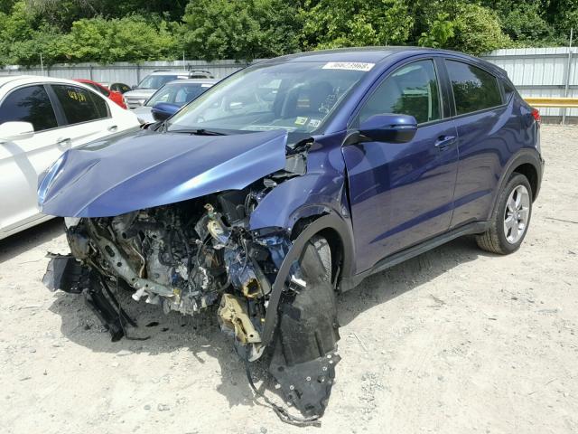 3CZRU6H53GM764554 - 2016 HONDA HR-V EX BLUE photo 2