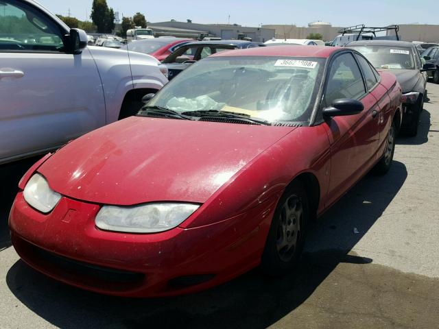 1G8ZP12801Z351400 - 2001 SATURN SC1 RED photo 2