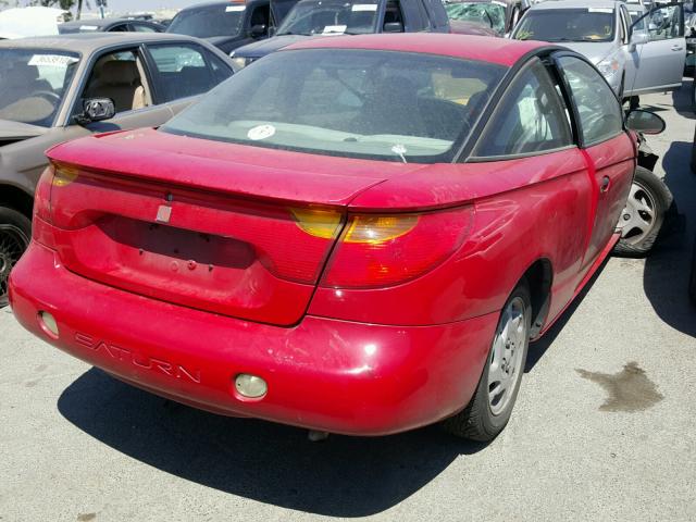 1G8ZP12801Z351400 - 2001 SATURN SC1 RED photo 4