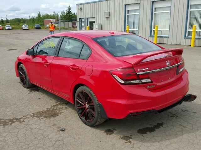 2HGFB6E50EH200859 - 2014 HONDA CIVIC SI RED photo 3