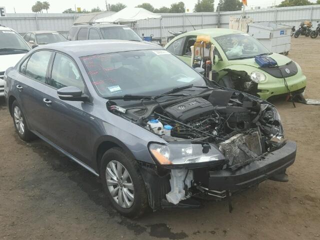 1VWAT7A31FC091121 - 2015 VOLKSWAGEN PASSAT S ნაცრისფერი ფოტო 1