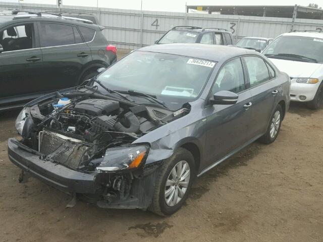 1VWAT7A31FC091121 - 2015 VOLKSWAGEN PASSAT S ნაცრისფერი ფოტო 2