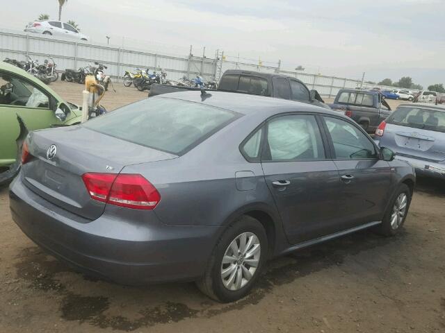 1VWAT7A31FC091121 - 2015 VOLKSWAGEN PASSAT S GRAY photo 4