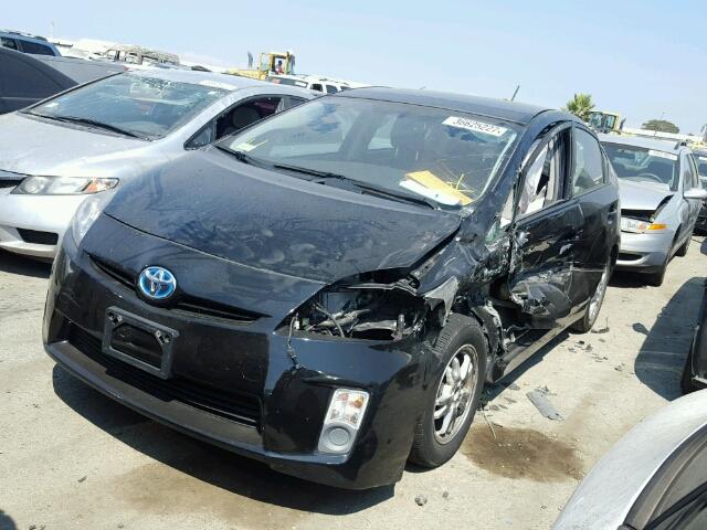 JTDKN3DU8A0224174 - 2010 TOYOTA PRIUS BLACK photo 2