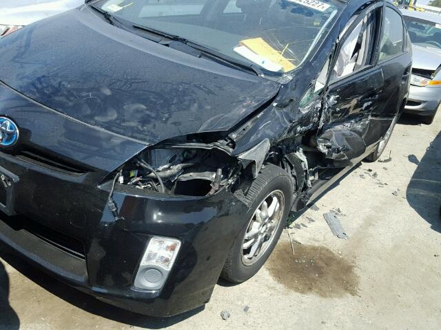 JTDKN3DU8A0224174 - 2010 TOYOTA PRIUS BLACK photo 9