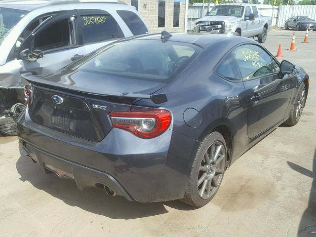 JF1ZCAC14H9604382 - 2017 SUBARU BRZ 2.0 LI GRAY photo 4