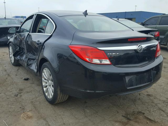 W04GN5EC2B1009869 - 2011 BUICK REGAL CXL BLACK photo 3