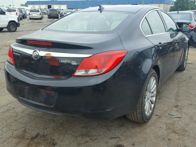 W04GN5EC2B1009869 - 2011 BUICK REGAL CXL BLACK photo 4