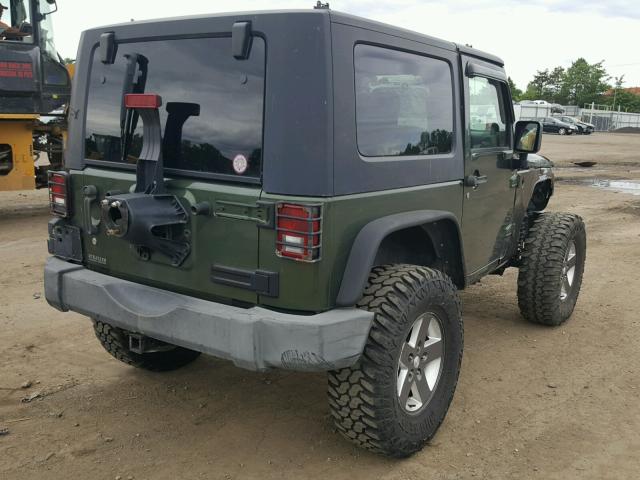 1J8GA64128L586835 - 2008 JEEP WRANGLER R GREEN photo 4