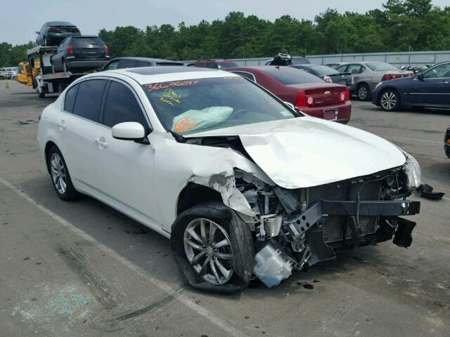 JNKBV61F77M812249 - 2007 INFINITI G35 WHITE photo 1