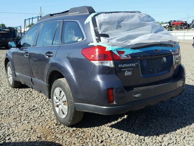 4S4BRBAC7A1339400 - 2010 SUBARU OUTBACK 2. BLUE photo 3