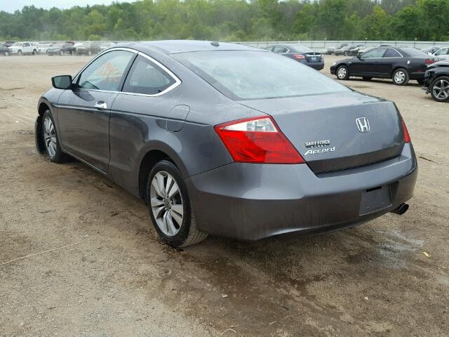 1HGCS12809A003747 - 2009 HONDA ACCORD EXL CHARCOAL photo 3