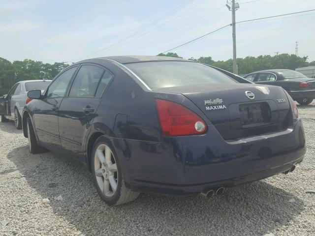 1N4BA41E66C802699 - 2006 NISSAN MAXIMA SE BLUE photo 3