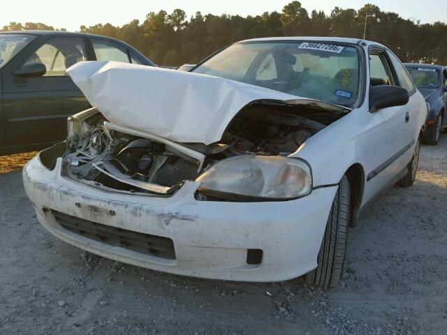 1HGEJ6220YL033760 - 2000 HONDA CIVIC DX WHITE photo 2