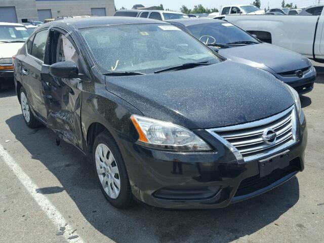 3N1AB7AP5DL618333 - 2013 NISSAN SENTRA S BLACK photo 1