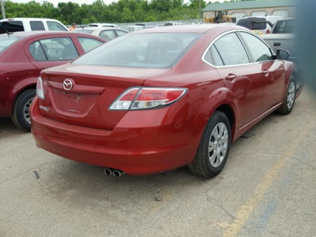 1YVHZ8BHXA5M09101 - 2010 MAZDA 6 I RED photo 4