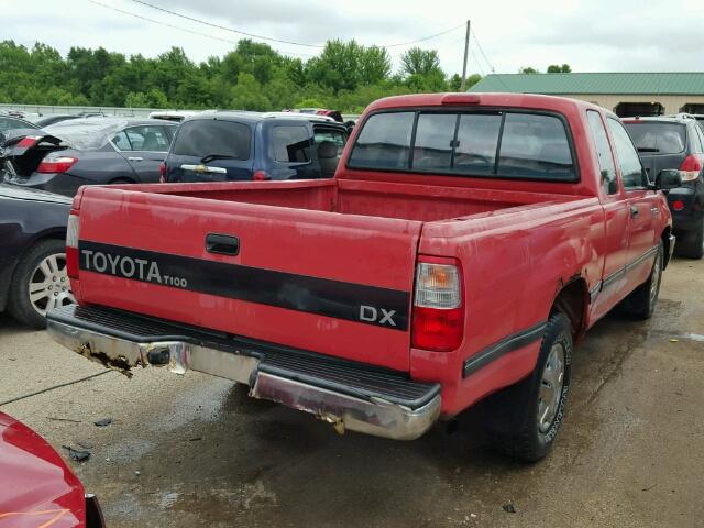 JT4VD12E2S0009049 - 1995 TOYOTA T100 XTRAC RED photo 4