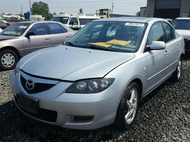 JM1BK12F471630795 - 2007 MAZDA 3 SILVER photo 2