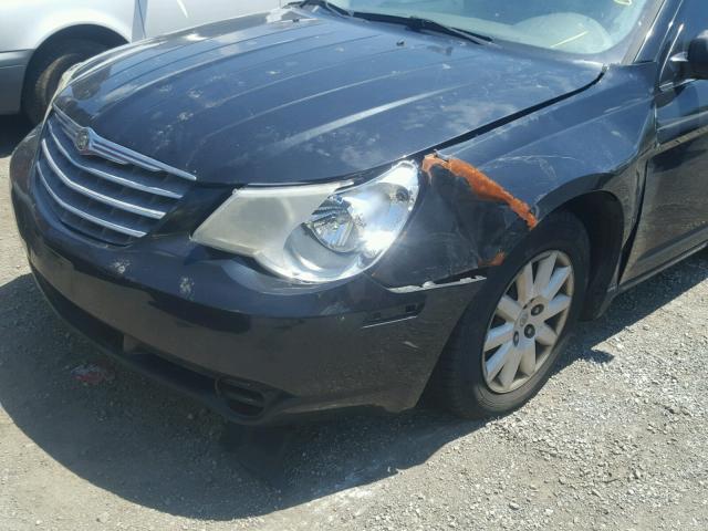 1C3LC46KX8N285023 - 2008 CHRYSLER SEBRING LX BLACK photo 9