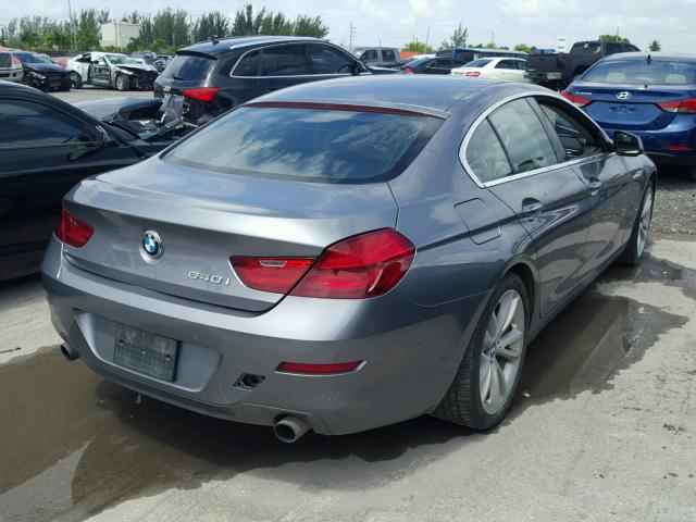 WBA6A0C52DDF14459 - 2013 BMW 640 I GRAY photo 4