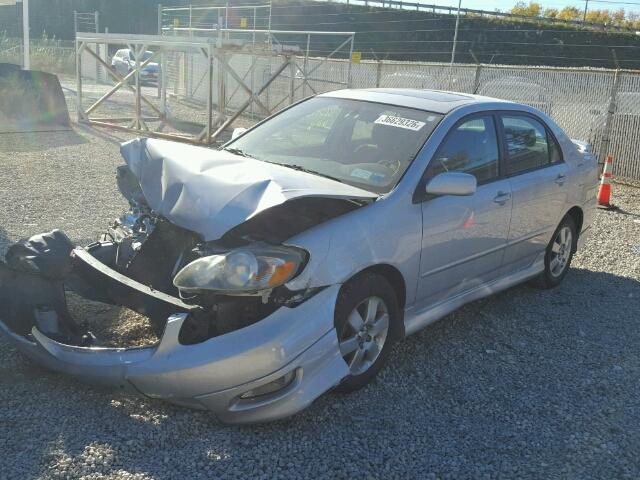 2T1BR32E67C730522 - 2007 TOYOTA COROLLA CE SILVER photo 2