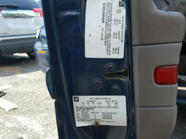 1G1NE52J32M638984 - 2002 CHEVROLET MALIBU LS GREEN photo 10