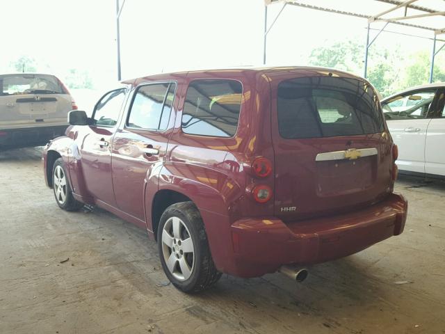 3GNDA13D37S573892 - 2007 CHEVROLET HHR LS BURGUNDY photo 3