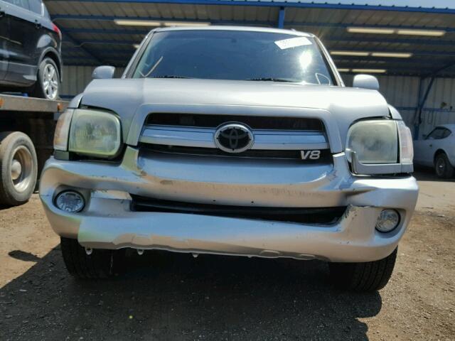 5TDZT38A96S283999 - 2006 TOYOTA SEQUOIA LI SILVER photo 9