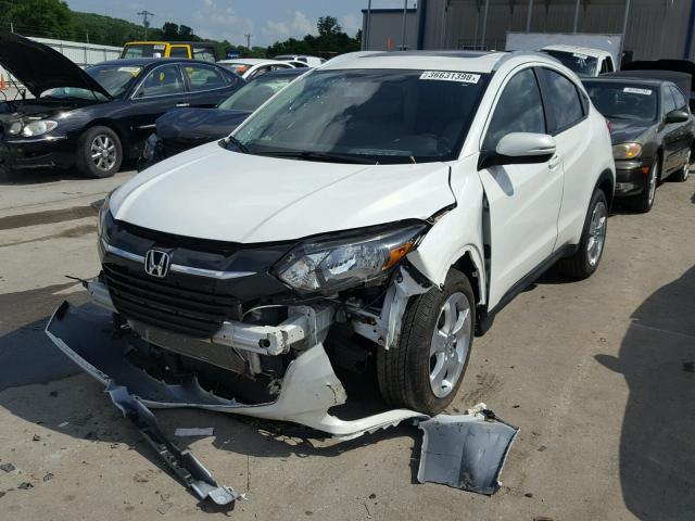 3CZRU6H76GM736541 - 2016 HONDA HR-V EXL WHITE photo 2