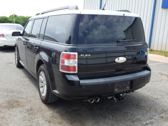 2FMGK5BC8CBD04964 - 2012 FORD FLEX SE BLACK photo 3