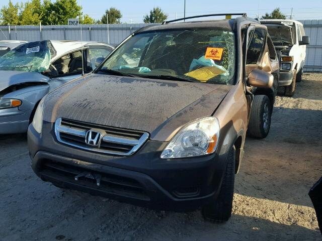 JHLRD78892C062872 - 2002 HONDA CR-V EX BROWN photo 2