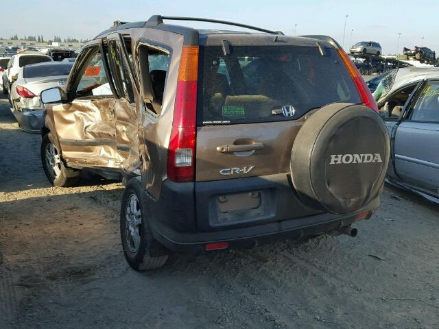 JHLRD78892C062872 - 2002 HONDA CR-V EX ყავისფერი ფოტო 3