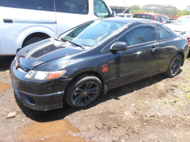 2HGFG21558H704554 - 2008 HONDA CIVIC SI BLACK photo 2