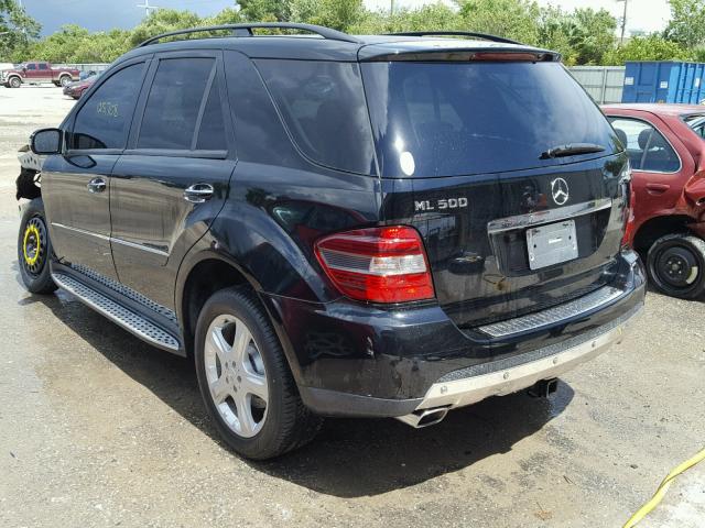 4JGBB75E37A252874 - 2007 MERCEDES-BENZ ML 500 BLACK photo 3