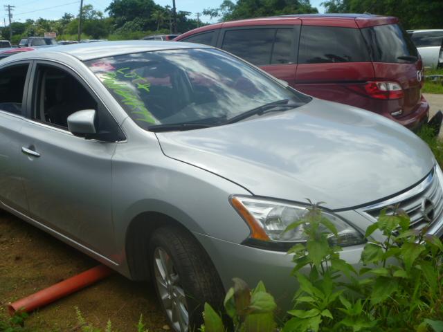 3N1AB7AP9EL632947 - 2014 NISSAN SENTRA S SILVER photo 1