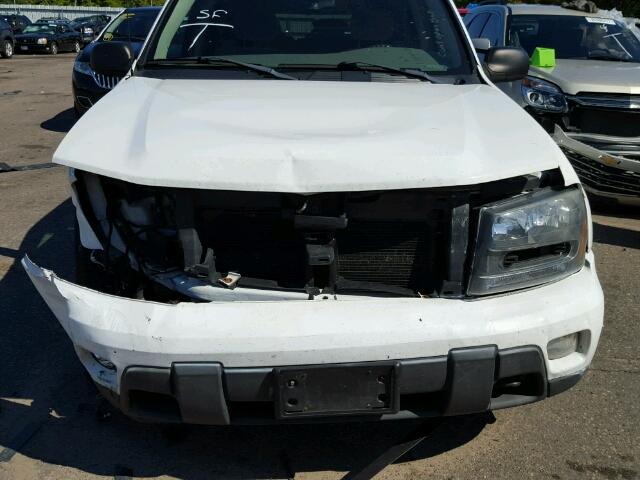 1GNDT13S752259681 - 2005 CHEVROLET TRAILBLAZE WHITE photo 9