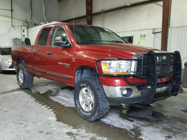 3D7KS28C06G124339 - 2006 DODGE RAM 2500 S MAROON photo 1