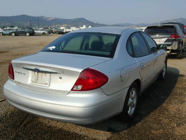 1FAFP53U52G246849 - 2002 FORD TAURUS SE SILVER photo 4