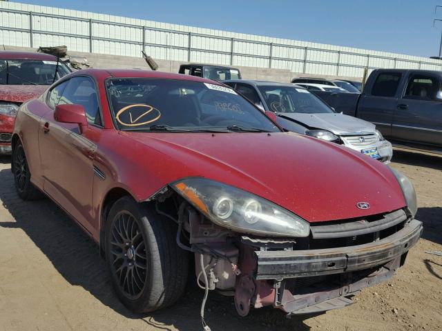 KMHHM66D27U255929 - 2007 HYUNDAI TIBURON GS MAROON photo 1