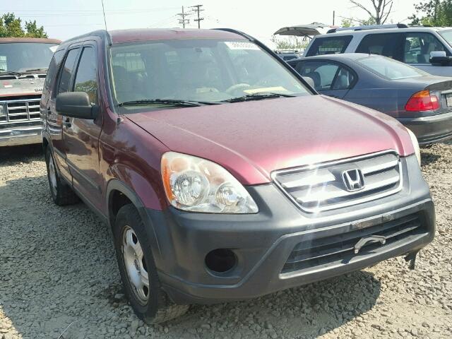 JHLRD68586C022403 - 2006 HONDA CR-V RED photo 1