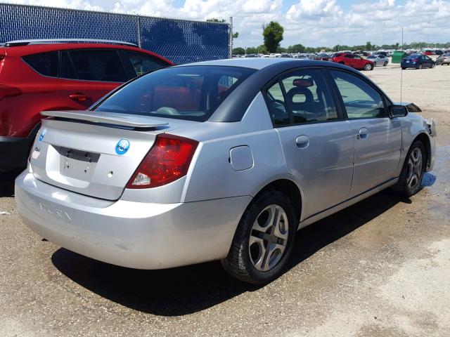 1G8AL52F83Z145131 - 2003 SATURN ION LEVEL SILVER photo 4