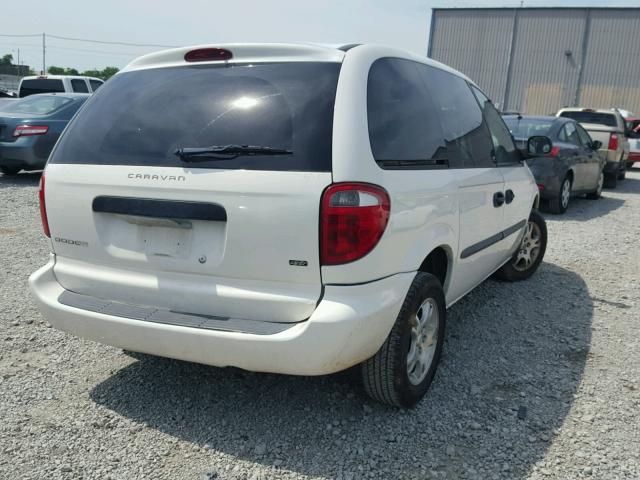 1D4GP253X3B164229 - 2003 DODGE CARAVAN SE WHITE photo 4