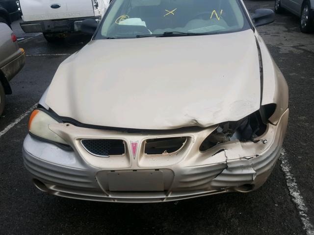 1G2NF52TX1C170699 - 2001 PONTIAC GRAND AM S Qızıl foto 7