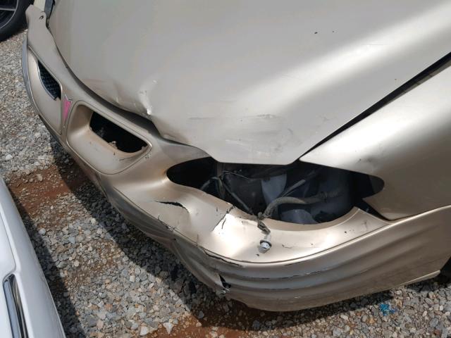 1G2NF52TX1C170699 - 2001 PONTIAC GRAND AM S Qızıl foto 9