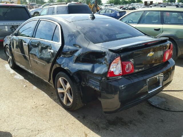 1G1ZC5E03CF100530 - 2012 CHEVROLET MALIBU 1LT შავი ფოტო 3