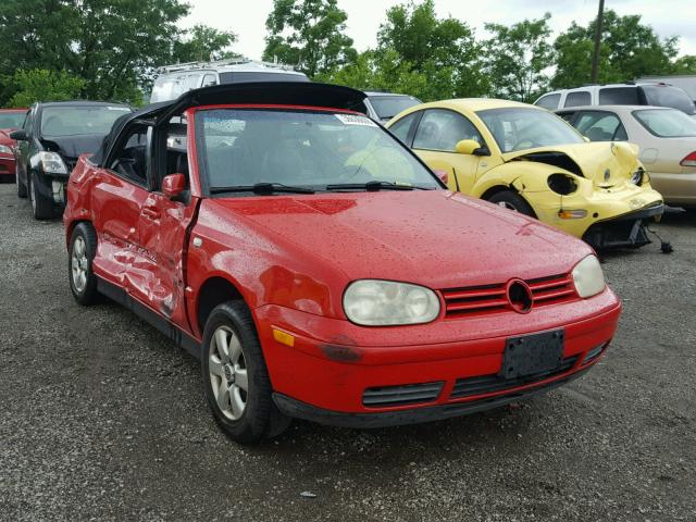3VWDC21V12M807235 - 2002 VOLKSWAGEN CABRIO GLX 红色 照片 1